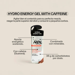 Gel énergétique caféiné au goût de cola