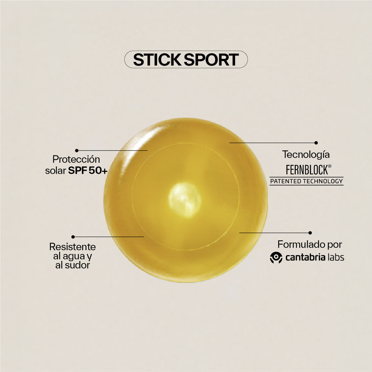 Heliocare 360º Sport Transparent Stick SPF 50+