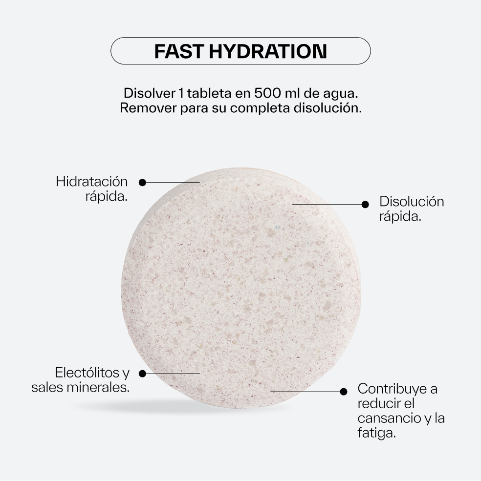 Hidratación Rápida Tabletas con Sabor a Limón