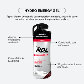 Gel Energético con Cafeína Sabor Cola