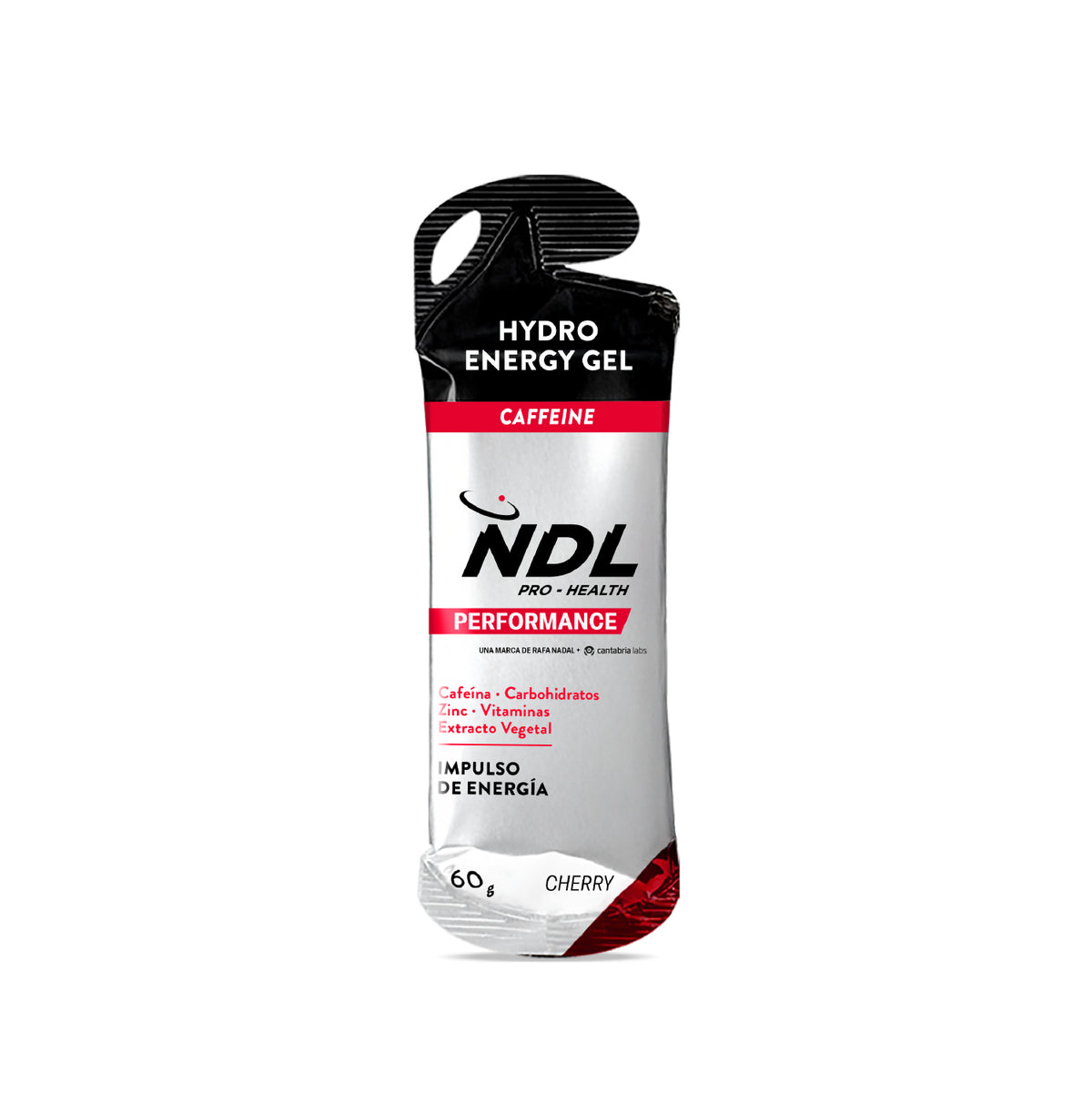 Gel Energético con Cafeína Sabor Cherry