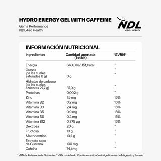 Hydro Energy Gel With Caffeine