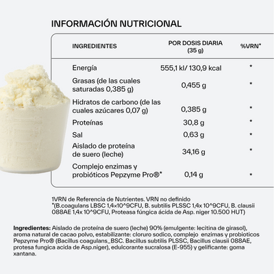 Proteine in Polvere Isolate gusto Vaniglia