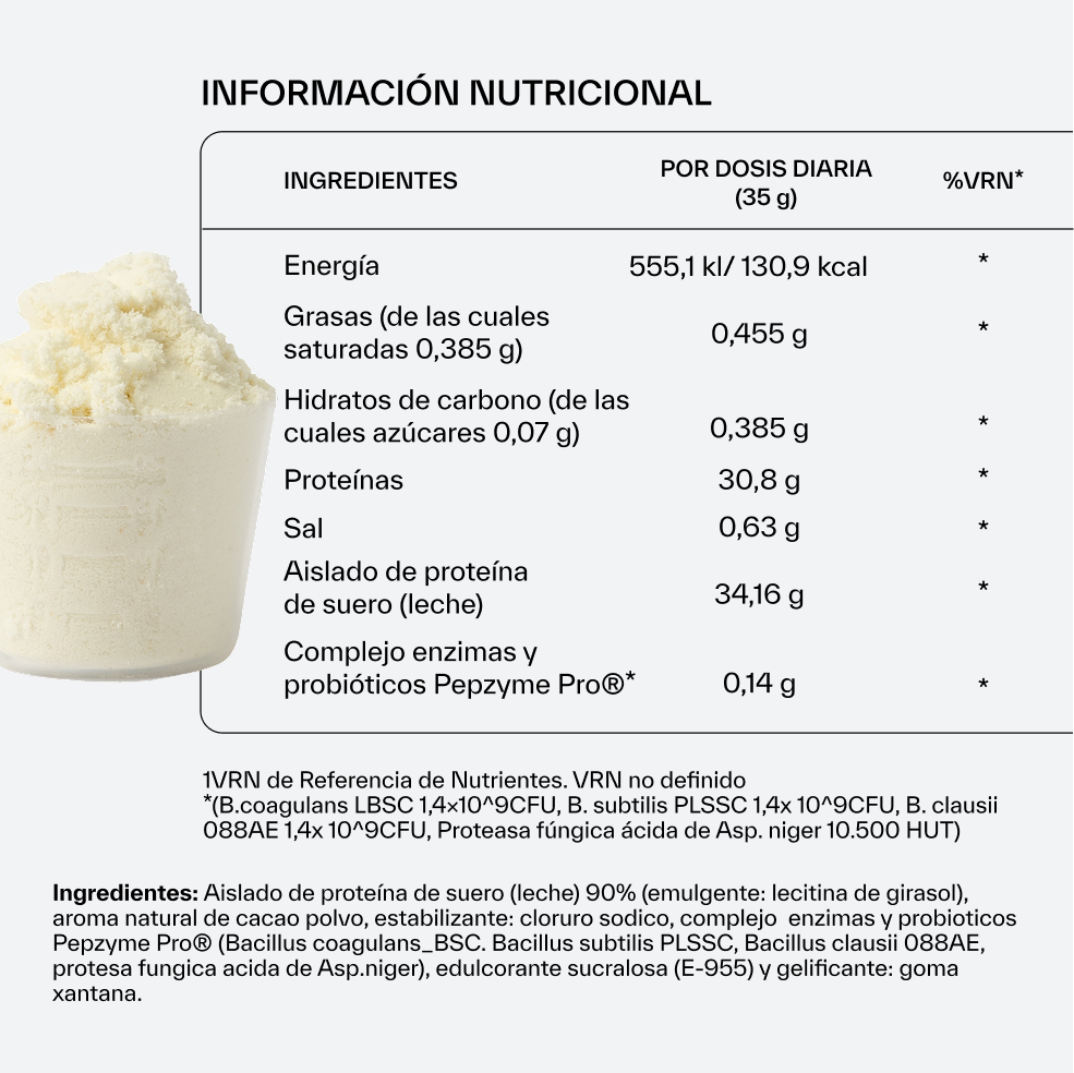 Proteine in Polvere Isolate gusto Vaniglia